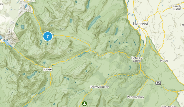 Betws-Y-Coed, Wales Map