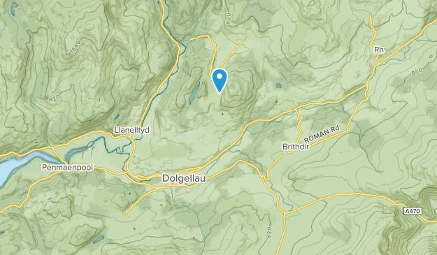 Dolgellau, Wales Map