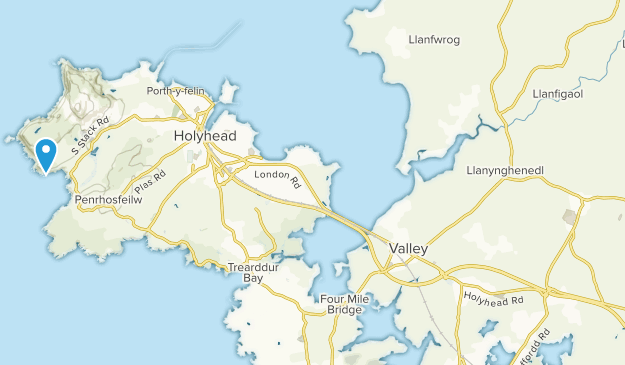 Holyhead, Wales Map