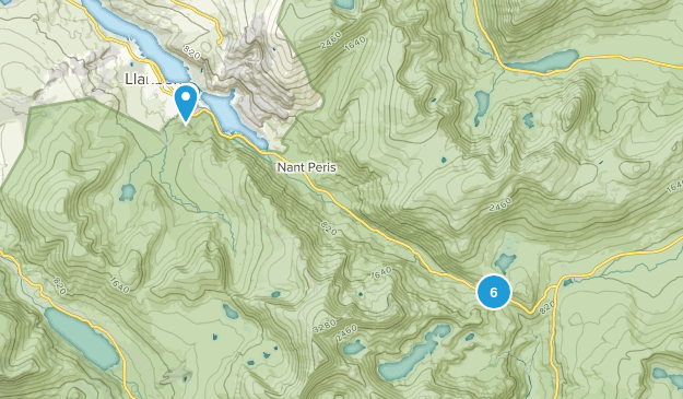 Llanberis Community, Wales Map
