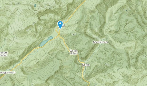 Upper Corris, Wales Map