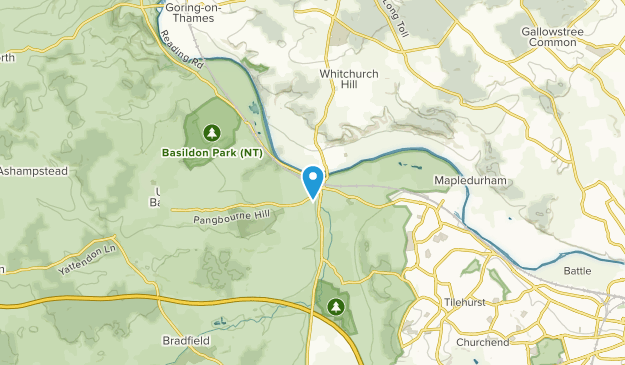 Pangbourne Civil Parish, West Berkshire Map