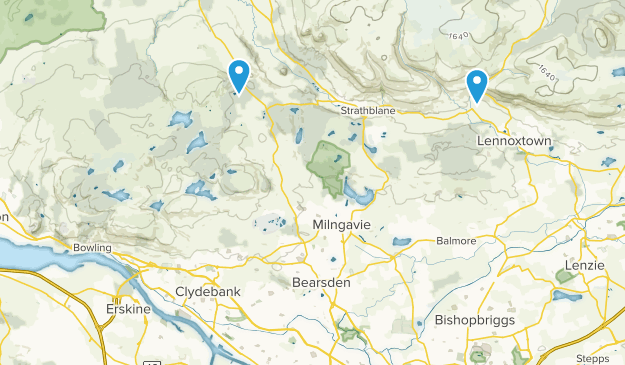 Glasgow, West Dunbartonshire Map