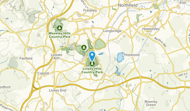 Cofton Hackett, Worcestershire Map