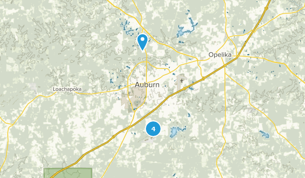 Auburn, Alabama Map