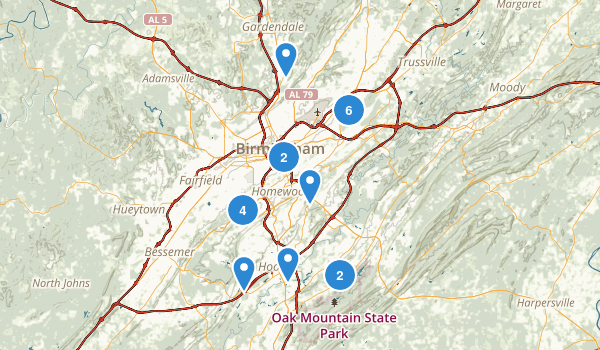 Birmingham, Alabama Map