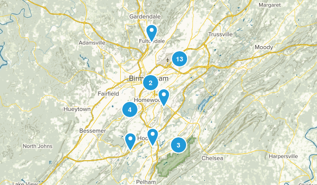 Birmingham, Alabama Map