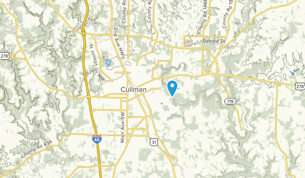 Cullman, Alabama Map
