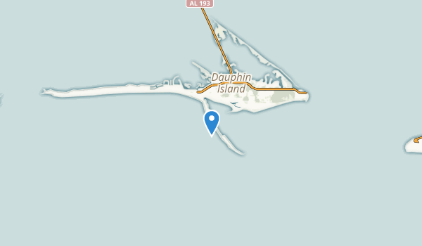 Dauphin Island, Alabama Map