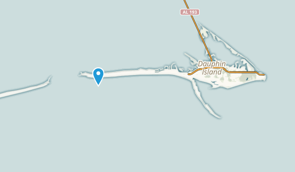 Dauphin Island, Alabama Map