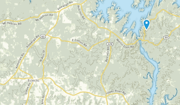 Eclectic, Alabama Map