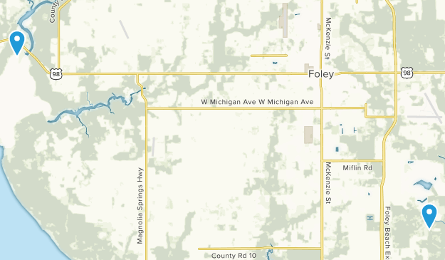 Foley, Alabama Map