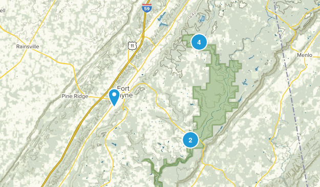 Fort Payne, Alabama Map
