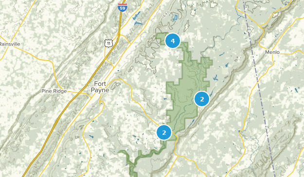 Fort Payne, Alabama Map