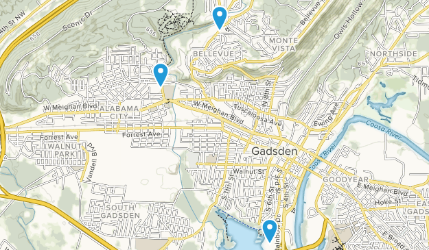 Gadsden, Alabama Map