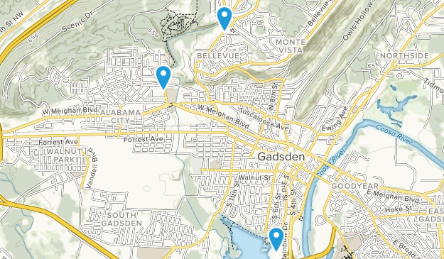 Gadsden, Alabama Map