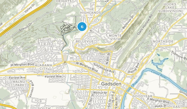 Gadsden, Alabama Map