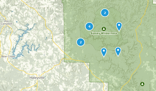 Haleyville, Alabama Map