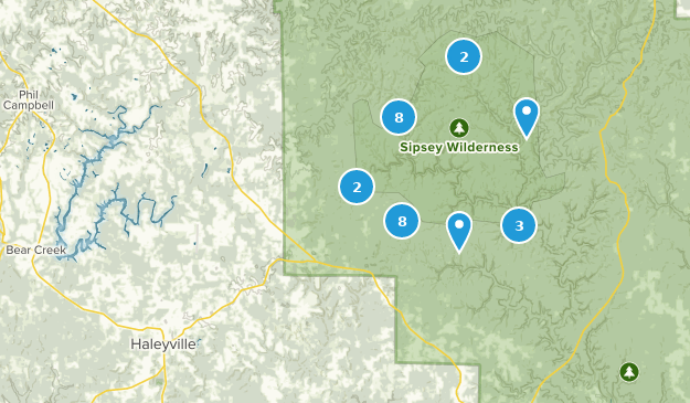 Haleyville, Alabama Map