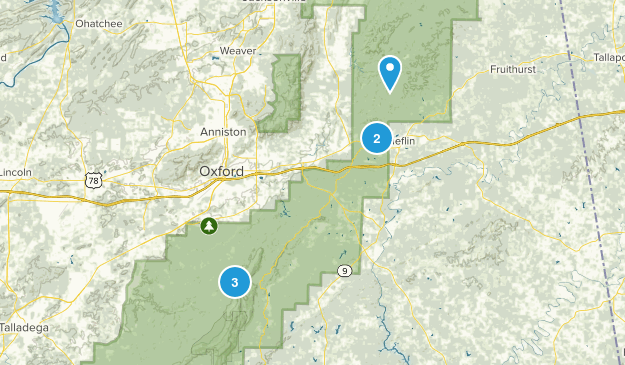 Heflin, Alabama Map