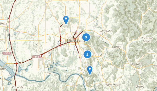 Huntsville, Alabama Map
