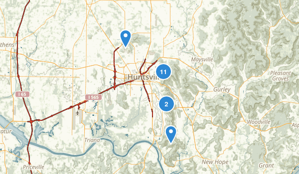 Huntsville, Alabama Map