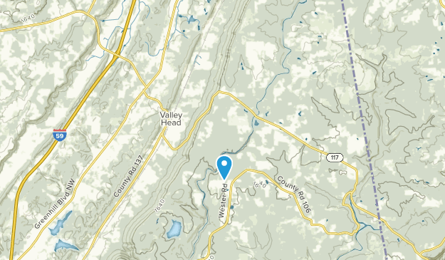 Mentone, Alabama Map