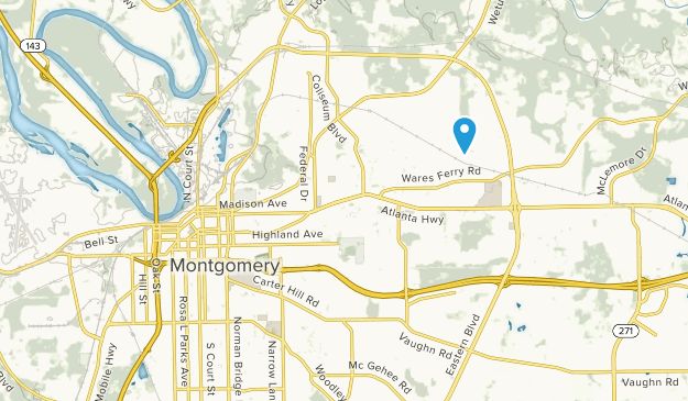Montgomery, Alabama Map