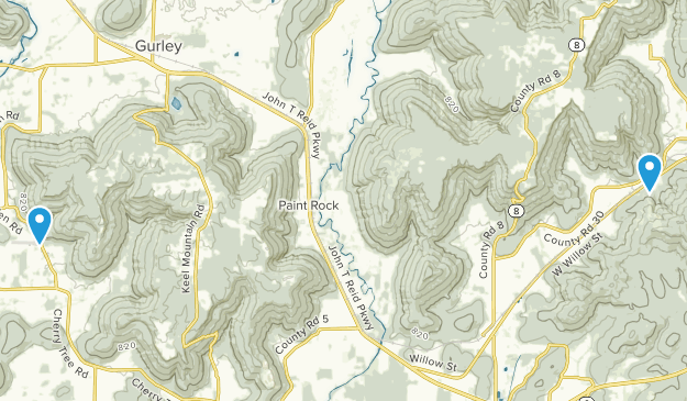 Paint Rock, Alabama Map