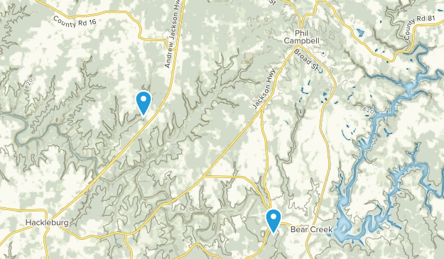 Phil Campbell, Alabama Map
