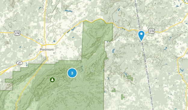 Piedmont, Alabama Map