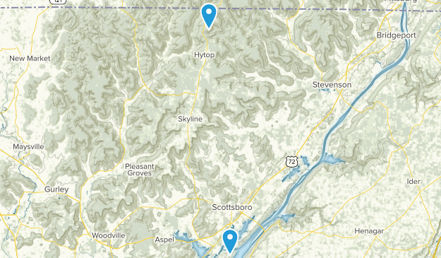 Scottsboro, Alabama Map