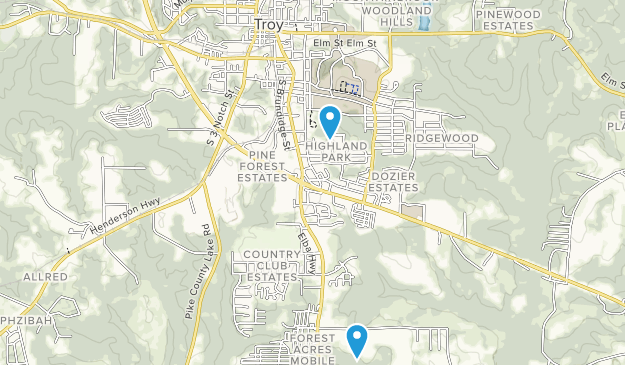 Troy, Alabama Map