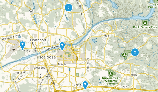 City map Tuscaloosa Alabama pdf