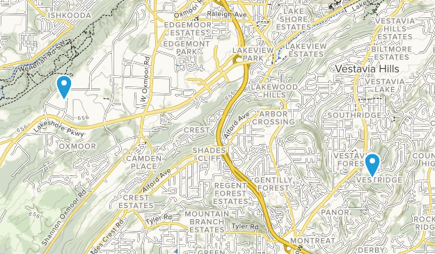 Vestavia Hills, Alabama Map