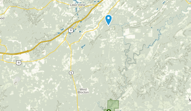 West Blocton, Alabama Map