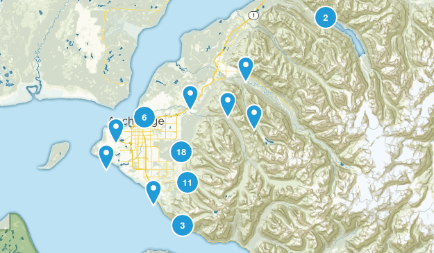 Anchorage, Alaska Map