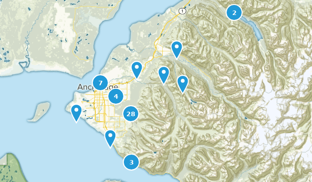 Anchorage, Alaska Map