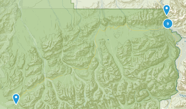 Denali National Park, Alaska Map