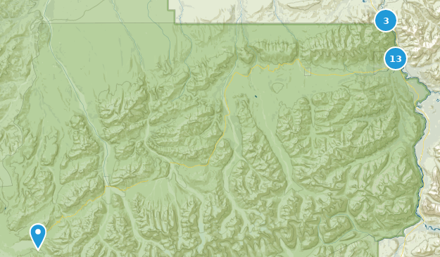 Denali National Park, Alaska Map