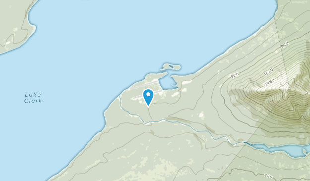 Port Alsworth, Alaska Map
