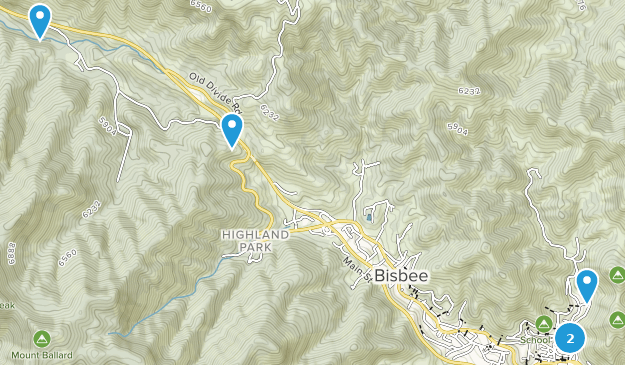 Bisbee, Arizona Map