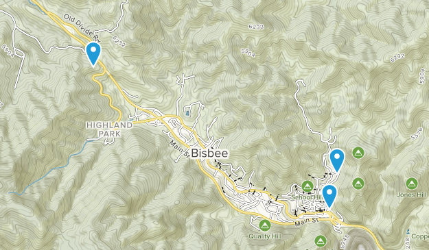 Bisbee, Arizona Map