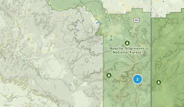 Blue, Arizona Map