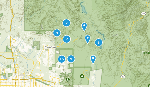 Carefree, Arizona Map