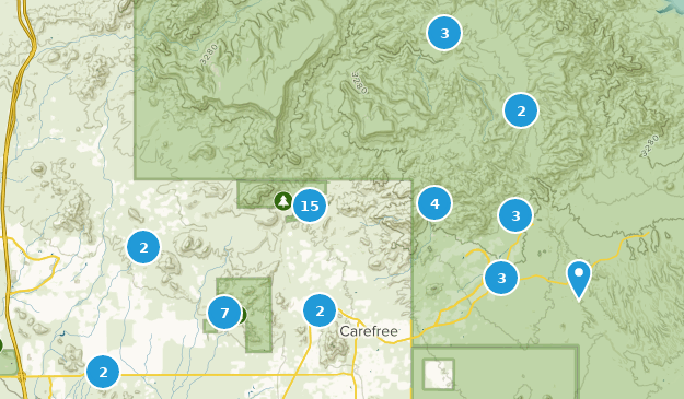 Cave Creek, Arizona Map