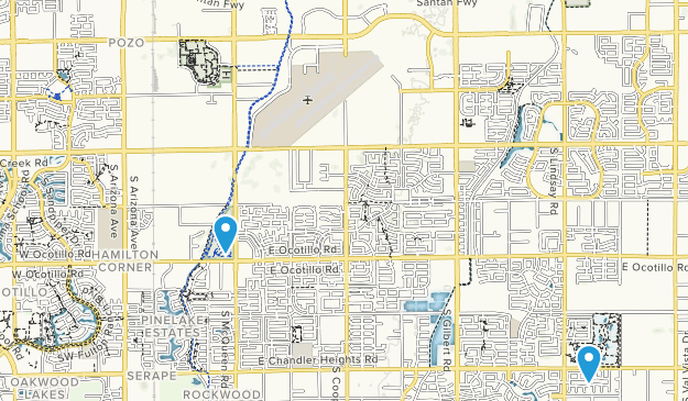 Chandler, Arizona Map
