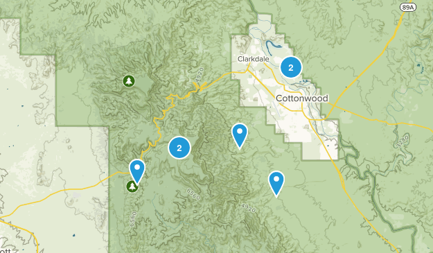 Cottonwood, Arizona Map