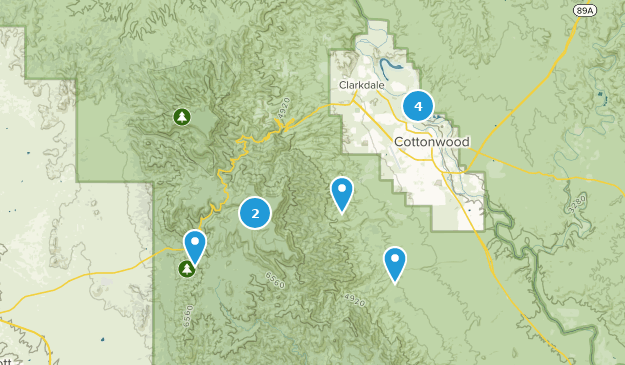 Cottonwood, Arizona Map