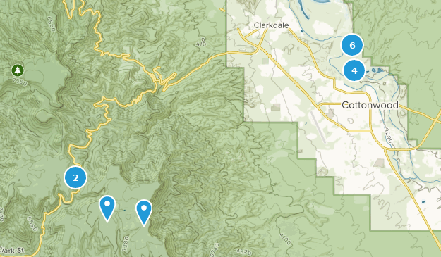 Cottonwood, Arizona Map